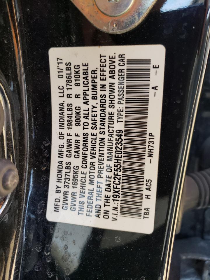 19XFC2F55HE023549 2017 Honda Civic Lx