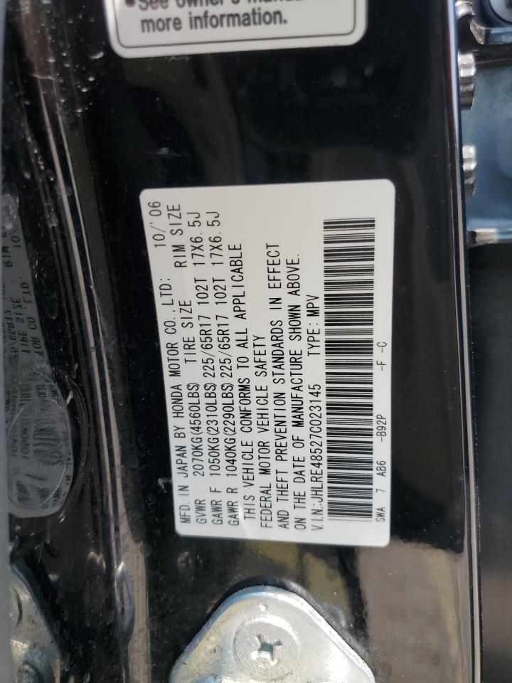 2007 Honda Cr-V Ex VIN: JHLRE48527C023145 Lot: 67115404