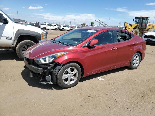  HYUNDAI ELANTRA 2015 Czerwony