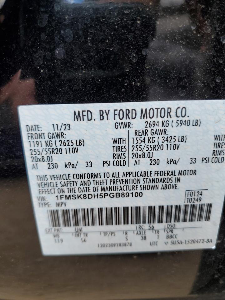 1FMSK8DH5PGB89100 2023 FORD EXPLORER - Image 14