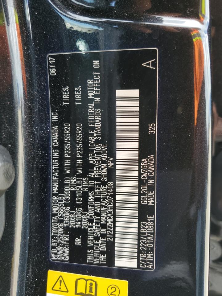 2017 Lexus Rx 350 Base VIN: 2T2ZZMCA3HC071408 Lot: 67976964