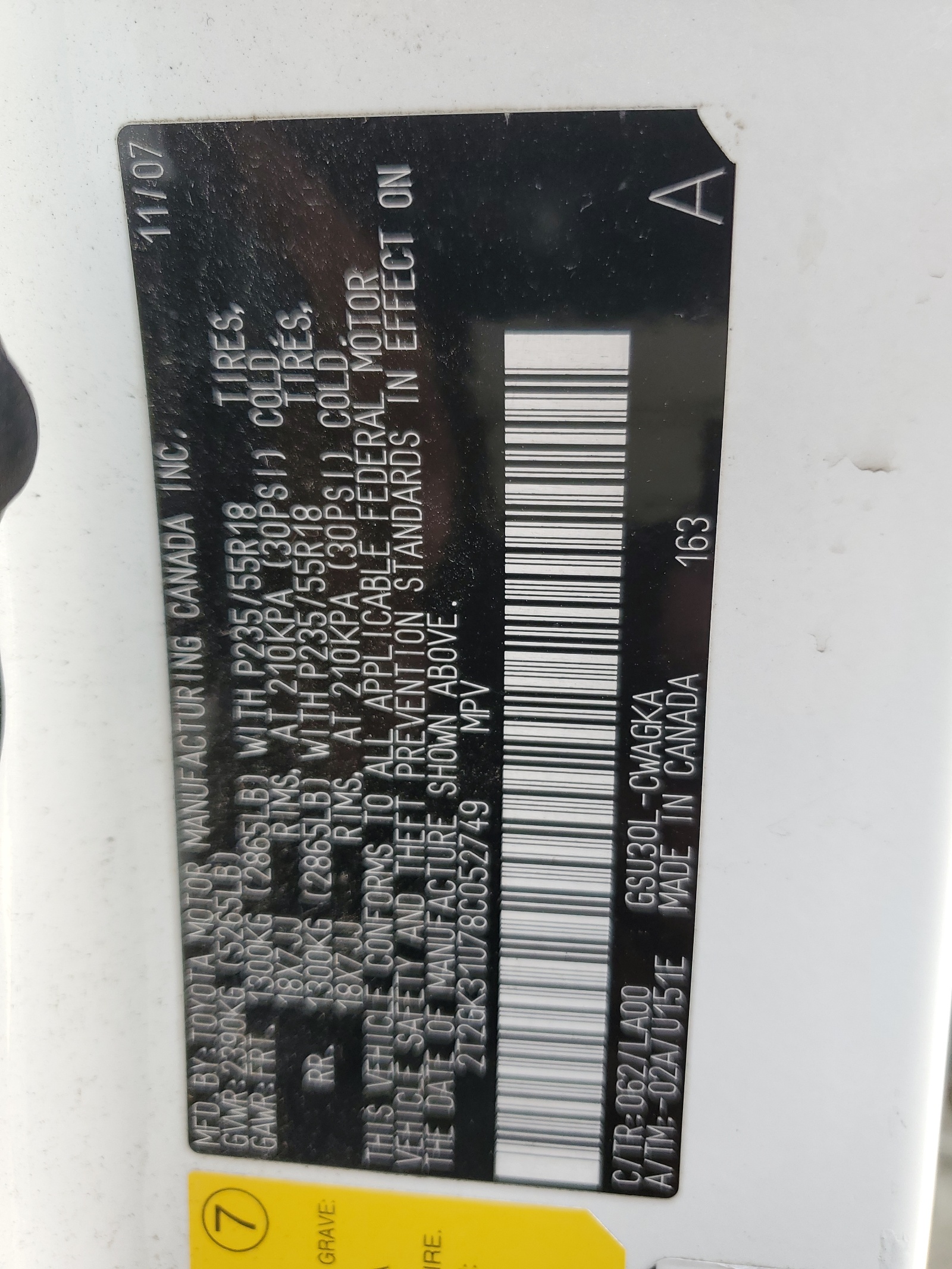 2T2GK31U78C052749 2008 Lexus Rx 350