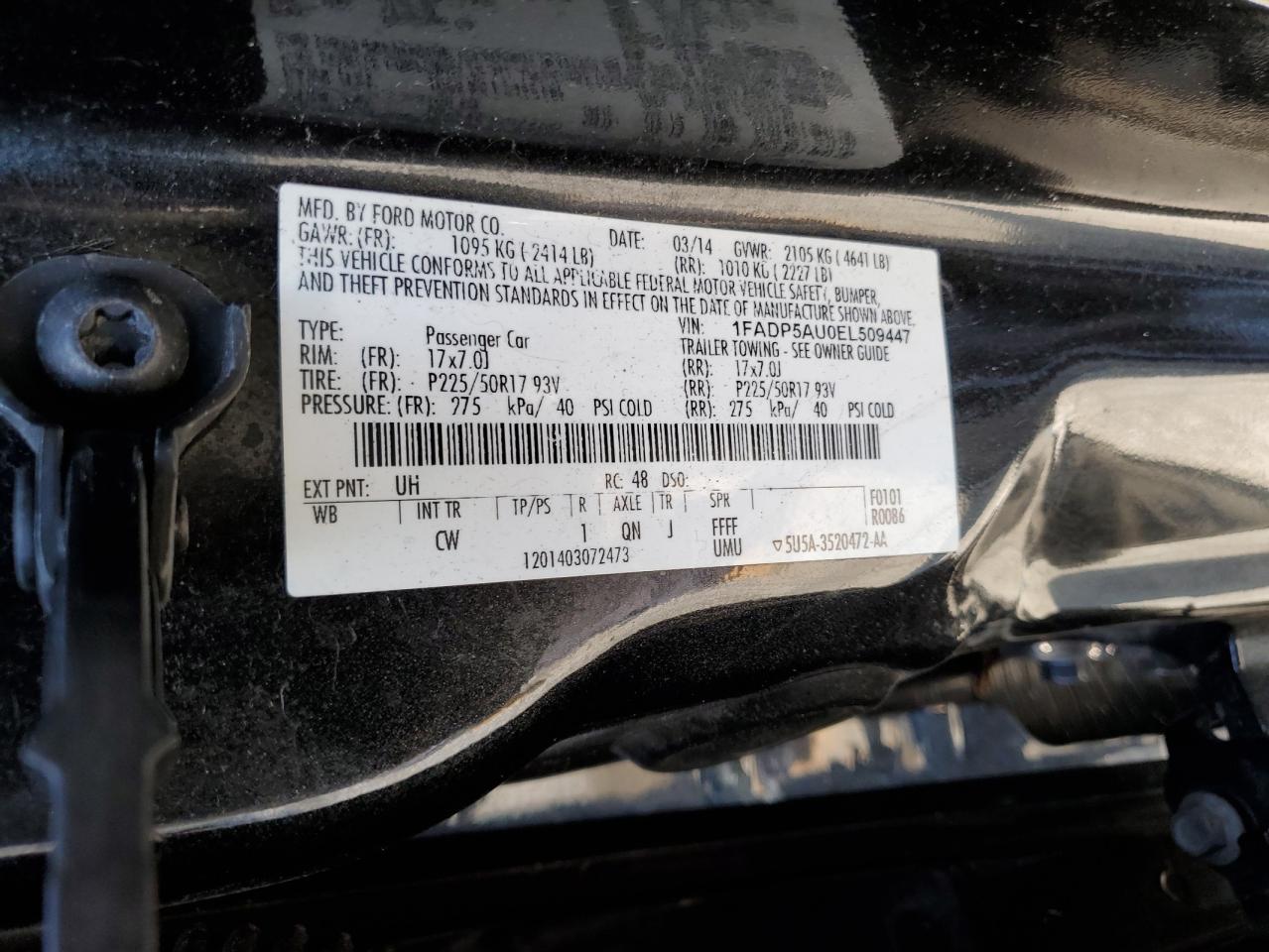 1FADP5AU0EL509447 2014 Ford C-Max Se