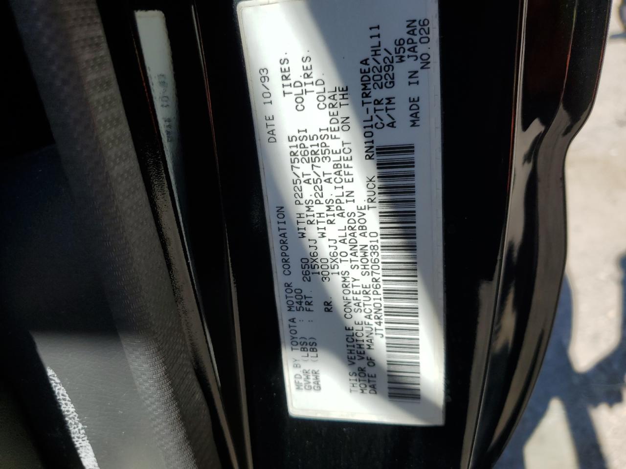 1994 Toyota Pickup 1/2 Ton Short Wheelbase VIN: JT4RN01P6R7063810 Lot: 66152244