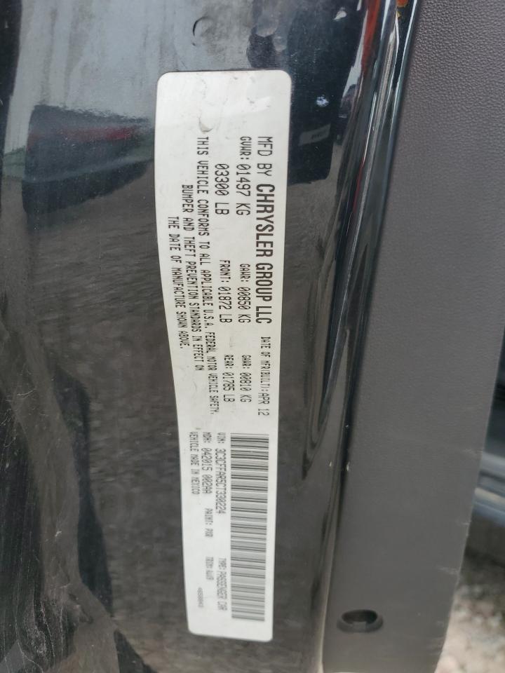 2012 Fiat 500 Pop VIN: 3C3CFFAR5CT330224 Lot: 64764244