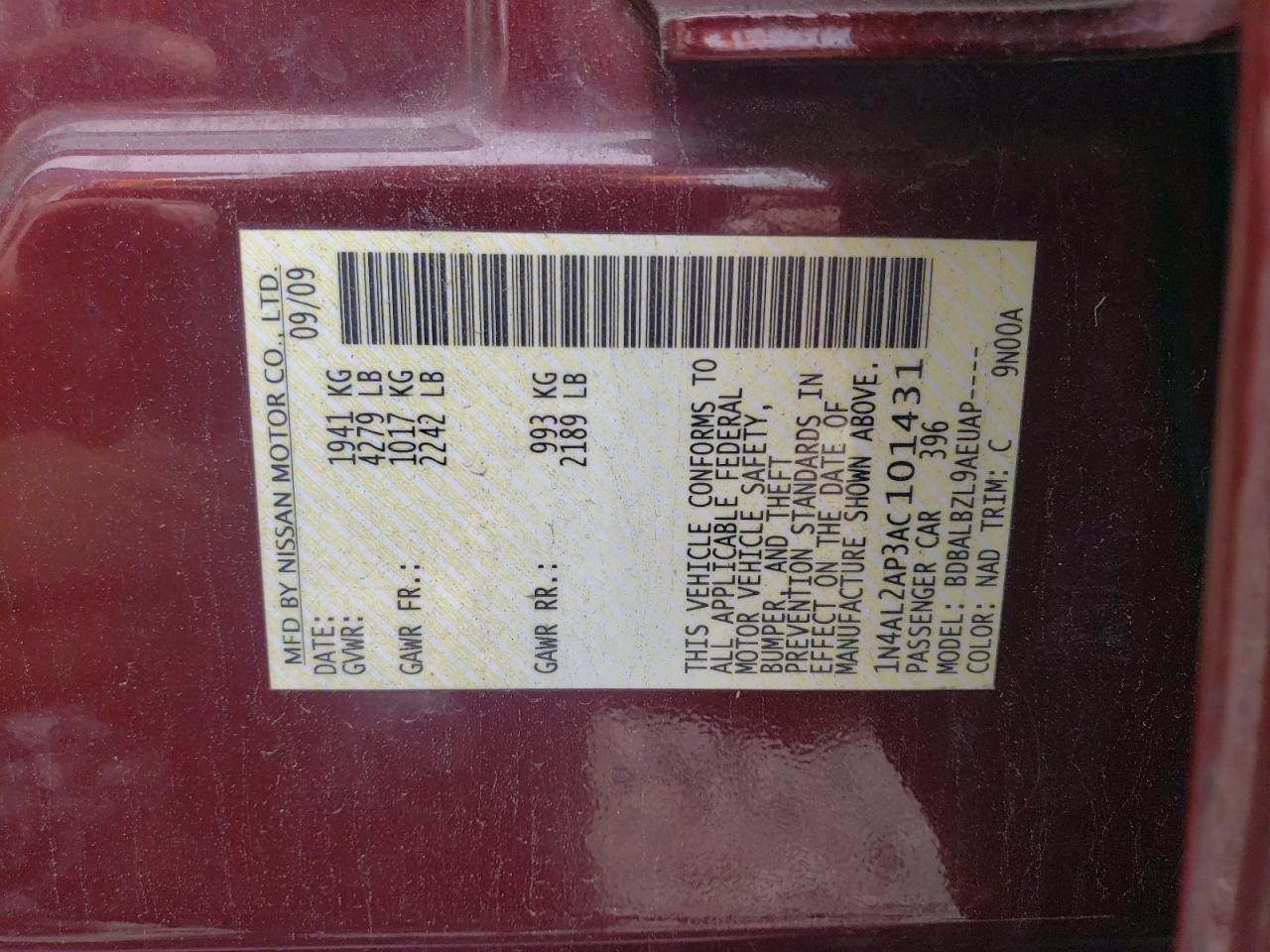 2010 Nissan Altima - Image 12
