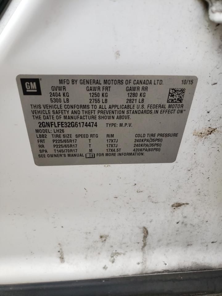 2GNFLFE32G6174474 2016 CHEVROLET EQUINOX - Image 14