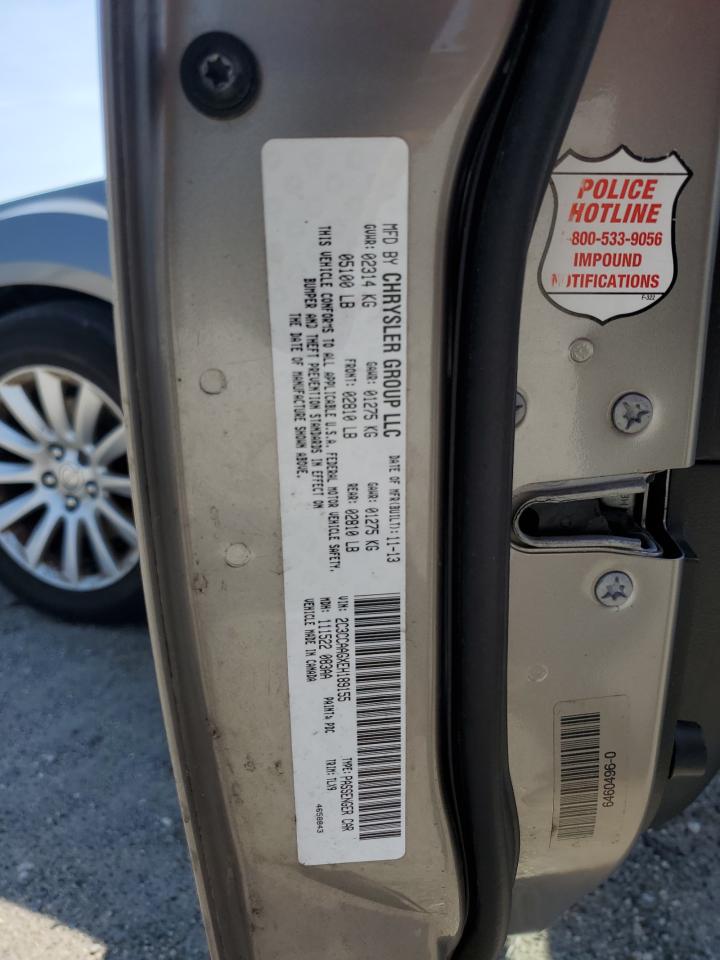 2014 Chrysler 300 VIN: 2C3CCAAGXEH189155 Lot: 65338934