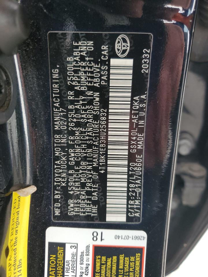 4T1BK1EB3HU256832 2017 TOYOTA AVALON - Image 13