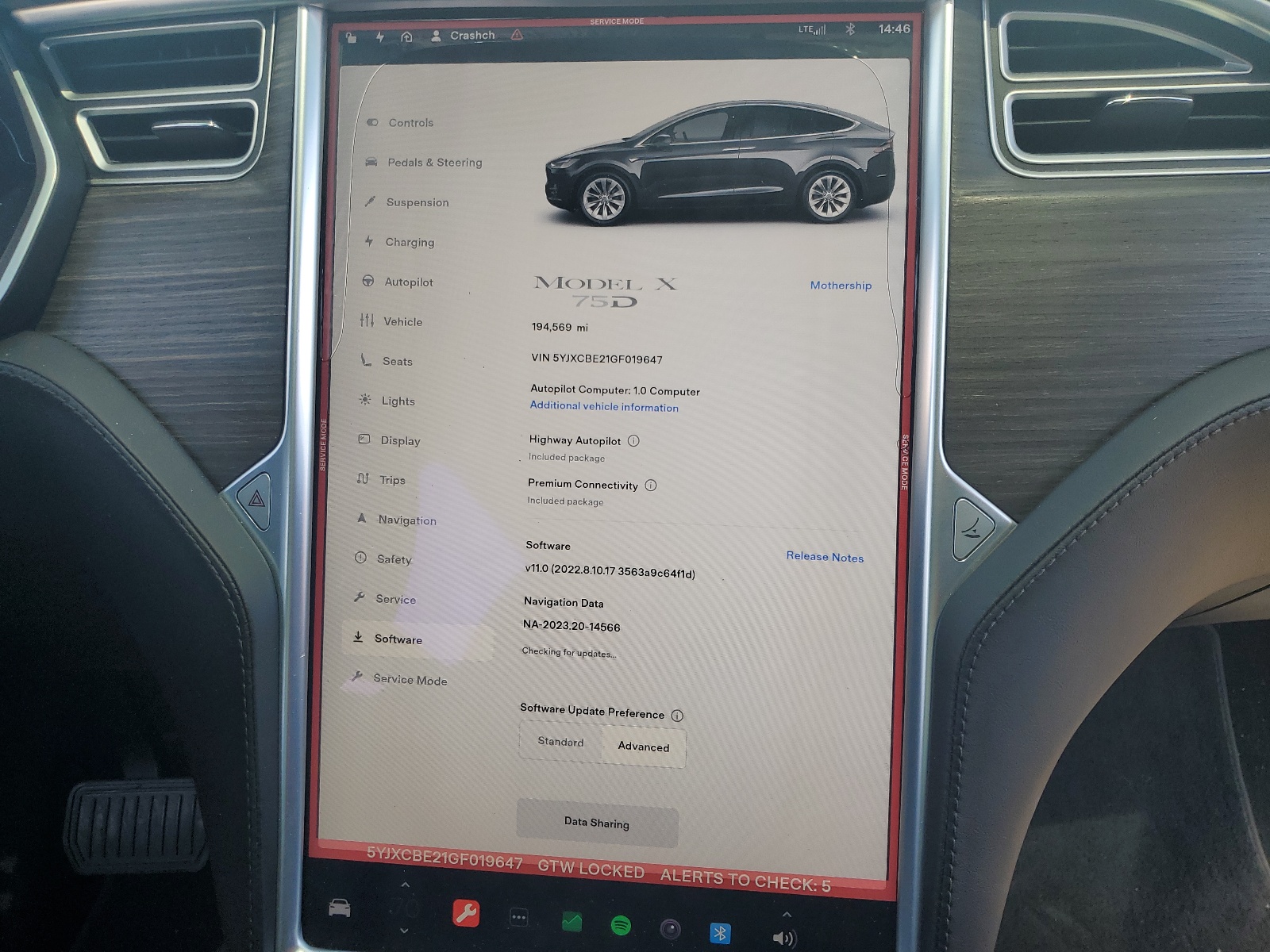 5YJXCBE21GF019647 2016 Tesla Model X