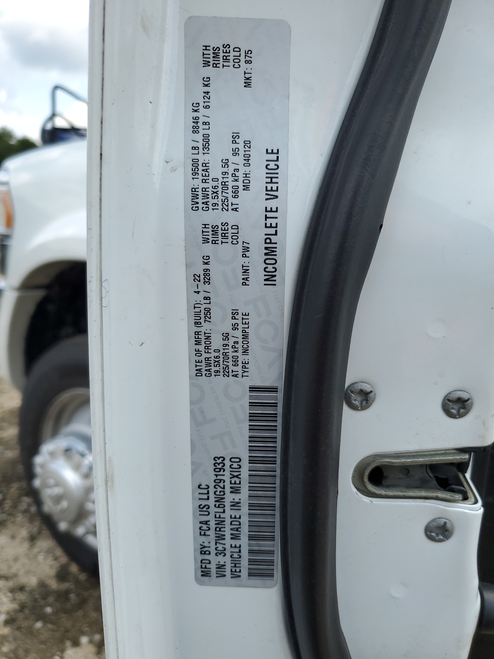 3C7WRNFL6NG291933 2022 Ram 5500