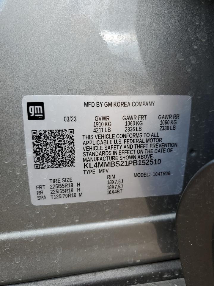 2023 Buick Encore Gx Preferred VIN: KL4MMBS21PB152510 Lot: 67113754
