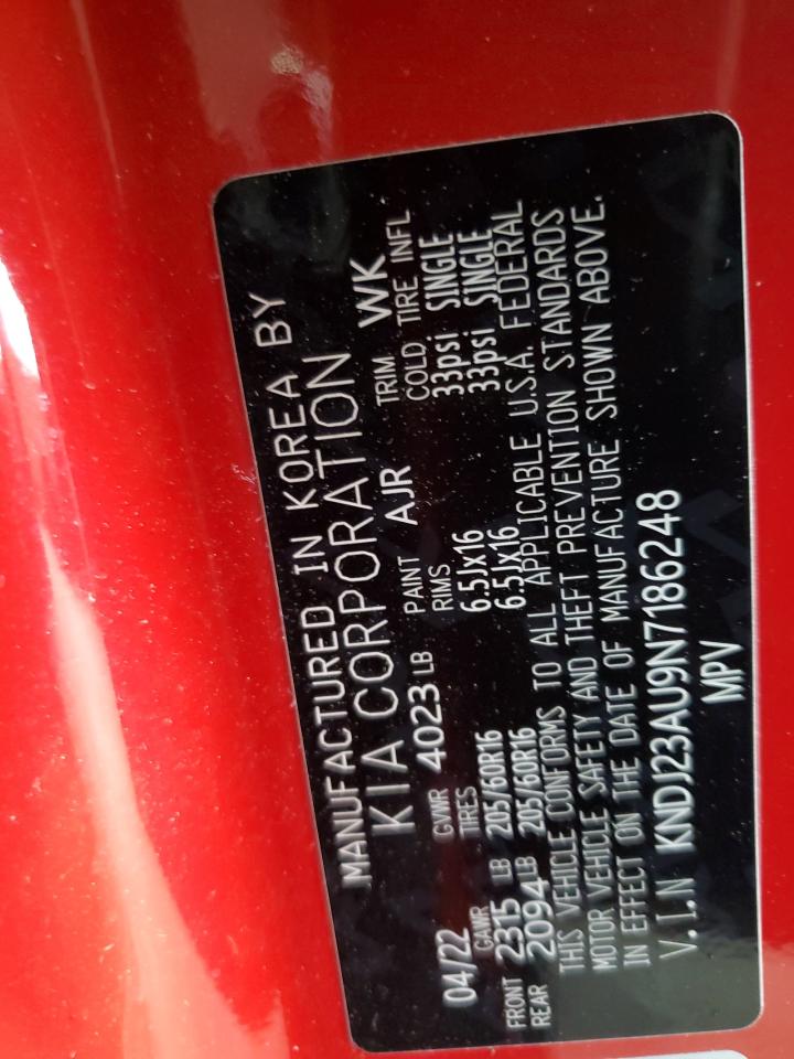 2022 Kia Soul Lx VIN: KNDJ23AU9N7186248 Lot: 68139934