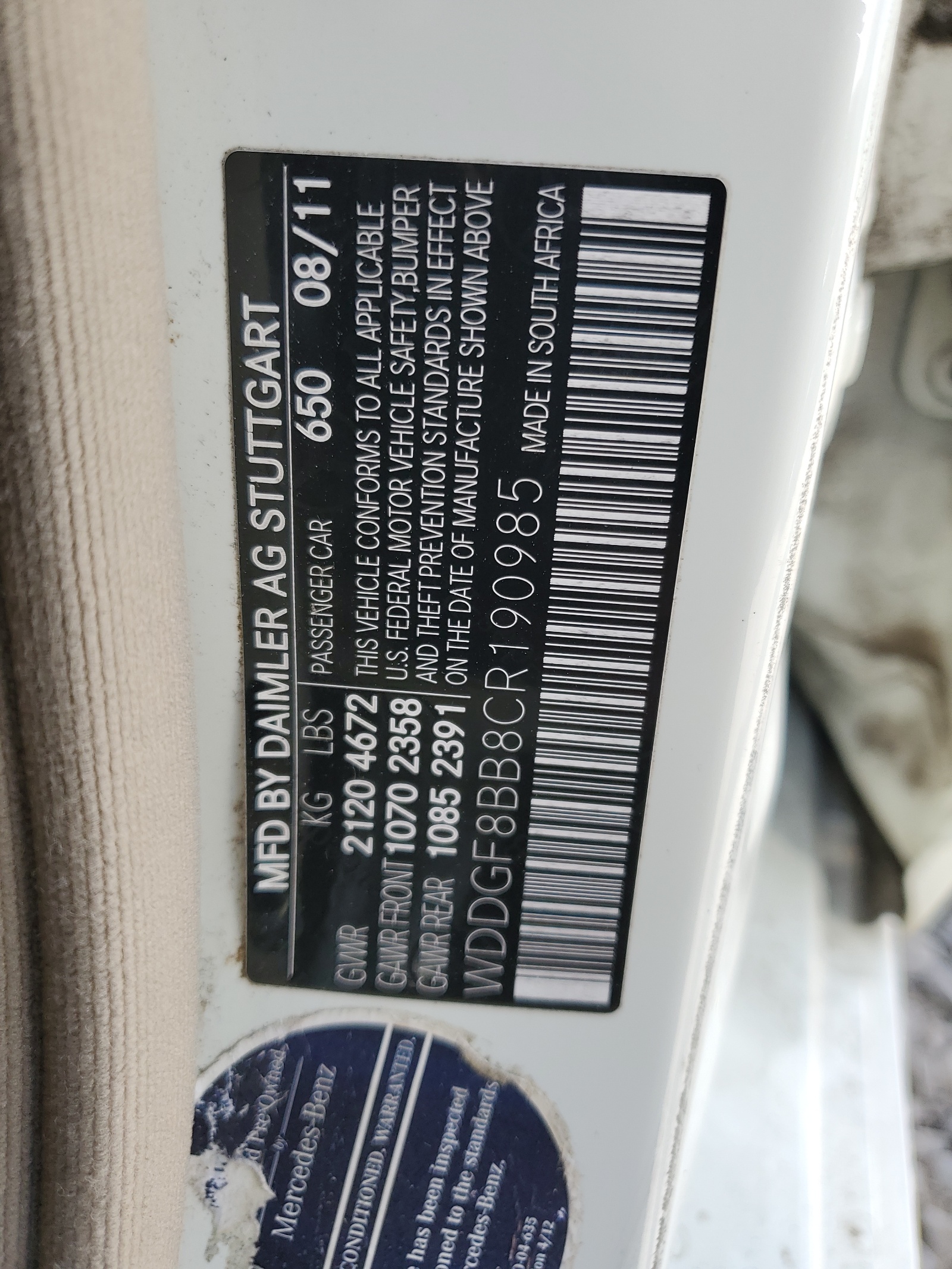 WDDGF8BB8CR190985 2012 Mercedes-Benz C 300 4Matic