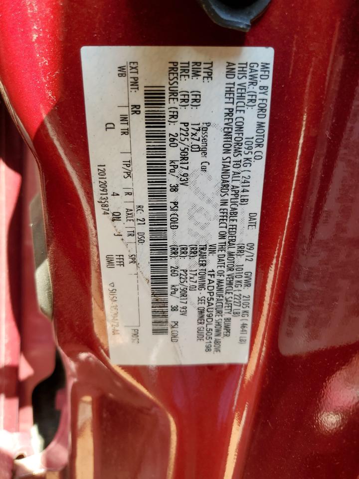 2013 Ford C-Max Se VIN: 1FADP5AU9DL505198 Lot: 67335364