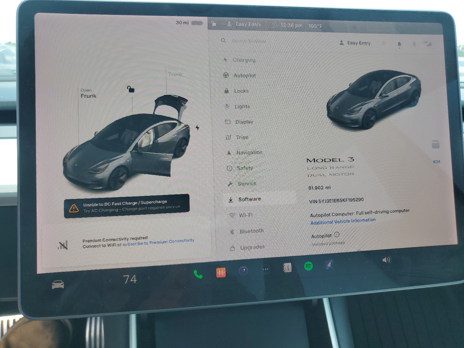 5YJ3E1EB5KF195290 2019 Tesla Model 3