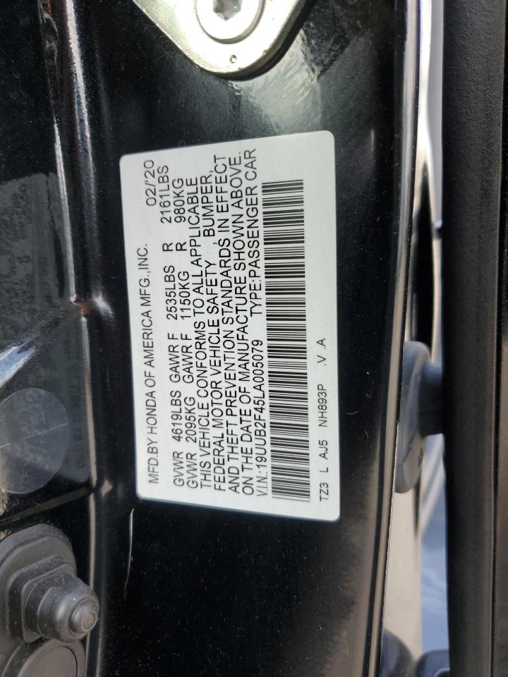 2020 Acura Tlx Technology VIN: 19UUB2F45LA005079 Lot: 66378694