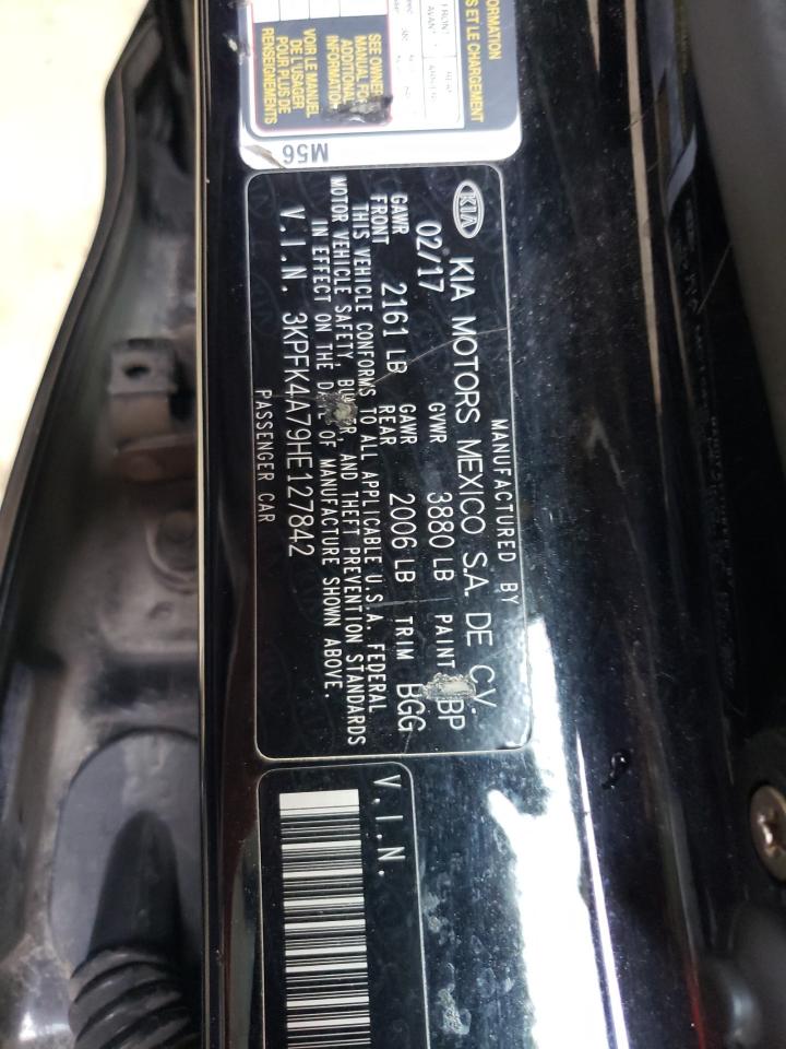 2017 Kia Forte Lx VIN: 3KPFK4A79HE127842 Lot: 66577494