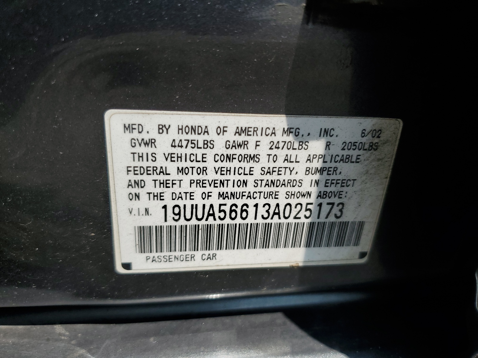 19UUA56613A025173 2003 Acura 3.2Tl