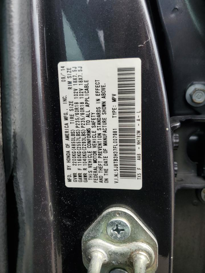 5J8TB3H37FL007981 2015 Acura Rdx