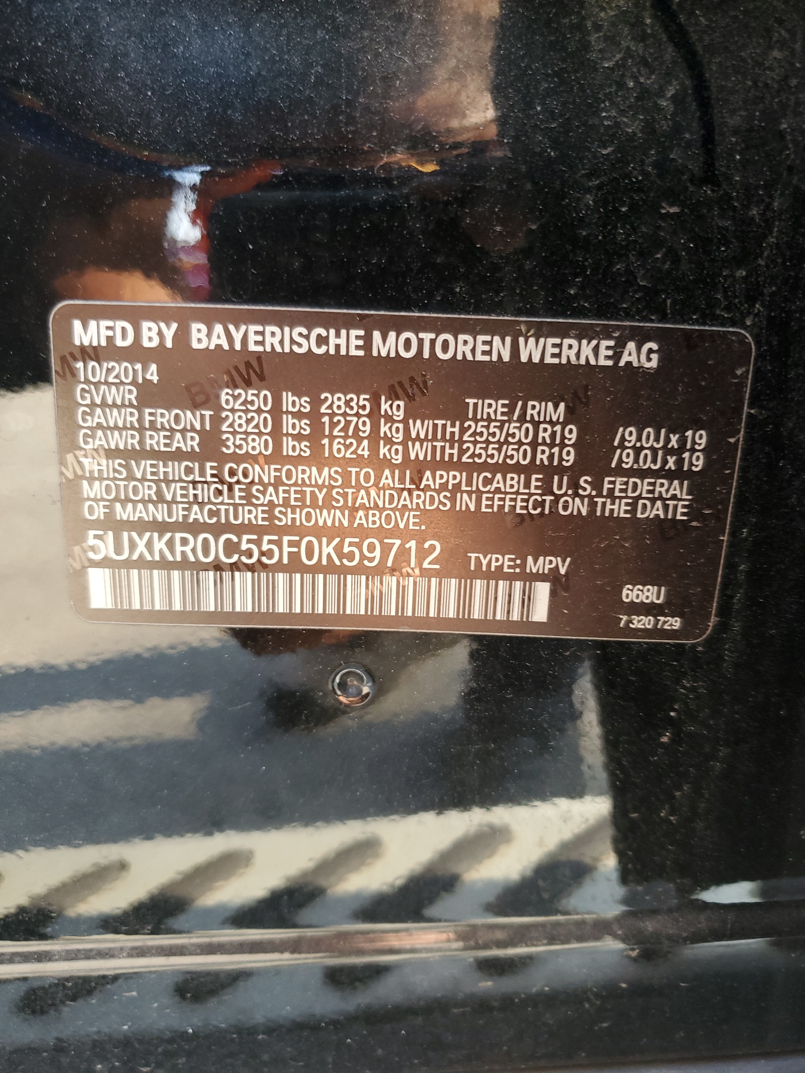 5UXKR0C55F0K59712 2015 BMW X5 xDrive35I