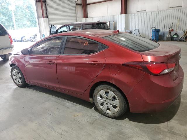 Sedans HYUNDAI ELANTRA 2016 Czerwony