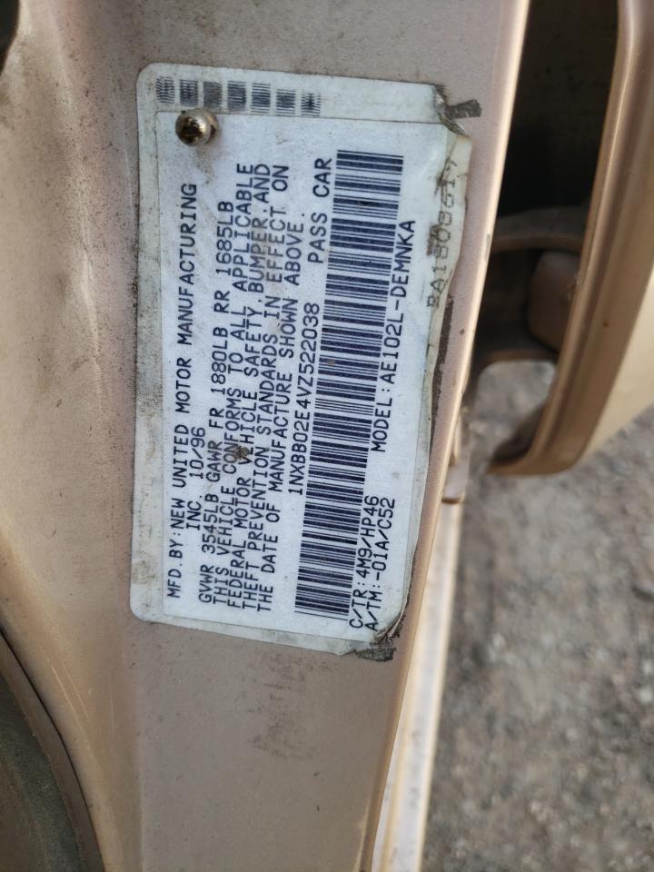 1997 Toyota Corolla Dx VIN: 1NXBB02E4VZ522038 Lot: 65584184