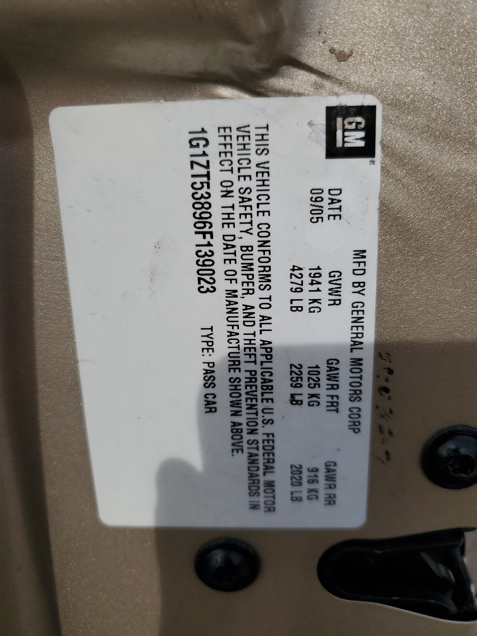 1G1ZT53896F139023 2006 Chevrolet Malibu Lt