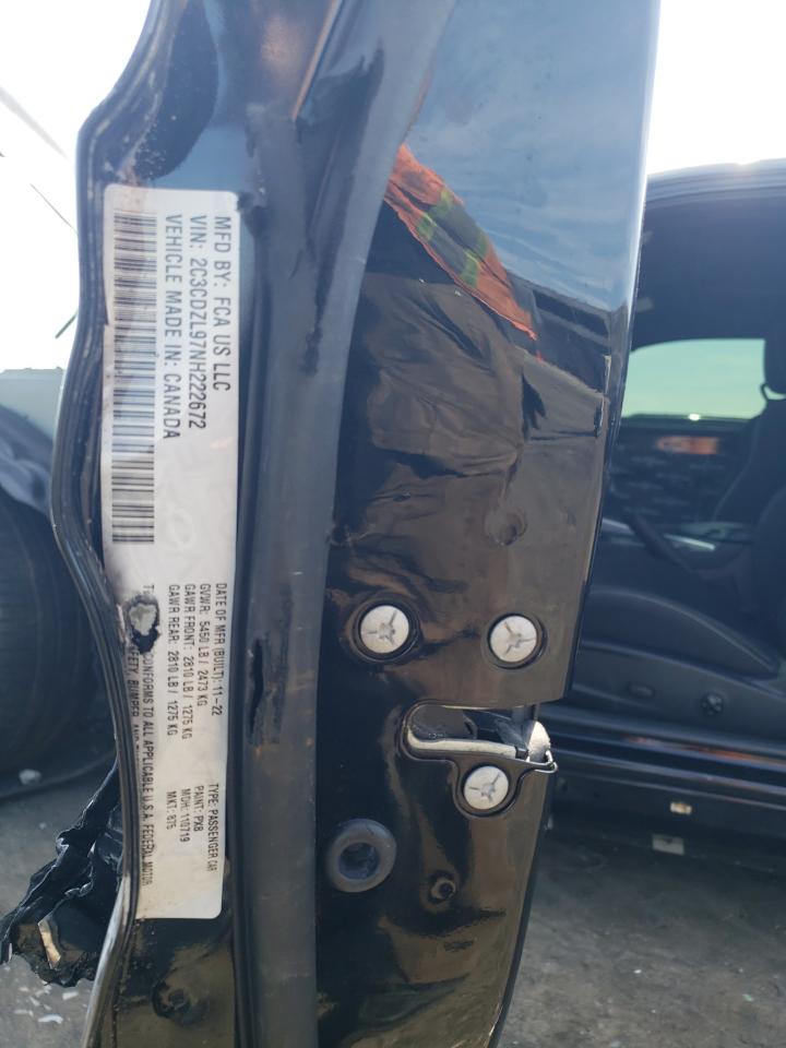 2022 Dodge Challenger Srt Hellcat Redeye VIN: 2C3CDZL97NH222672 Lot: 66745964