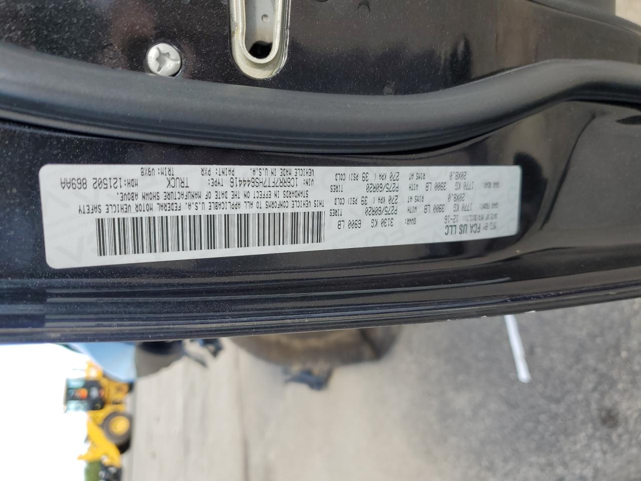 2017 Ram 1500 St VIN: 1C6RR7FT7HS644416 Lot: 67552564