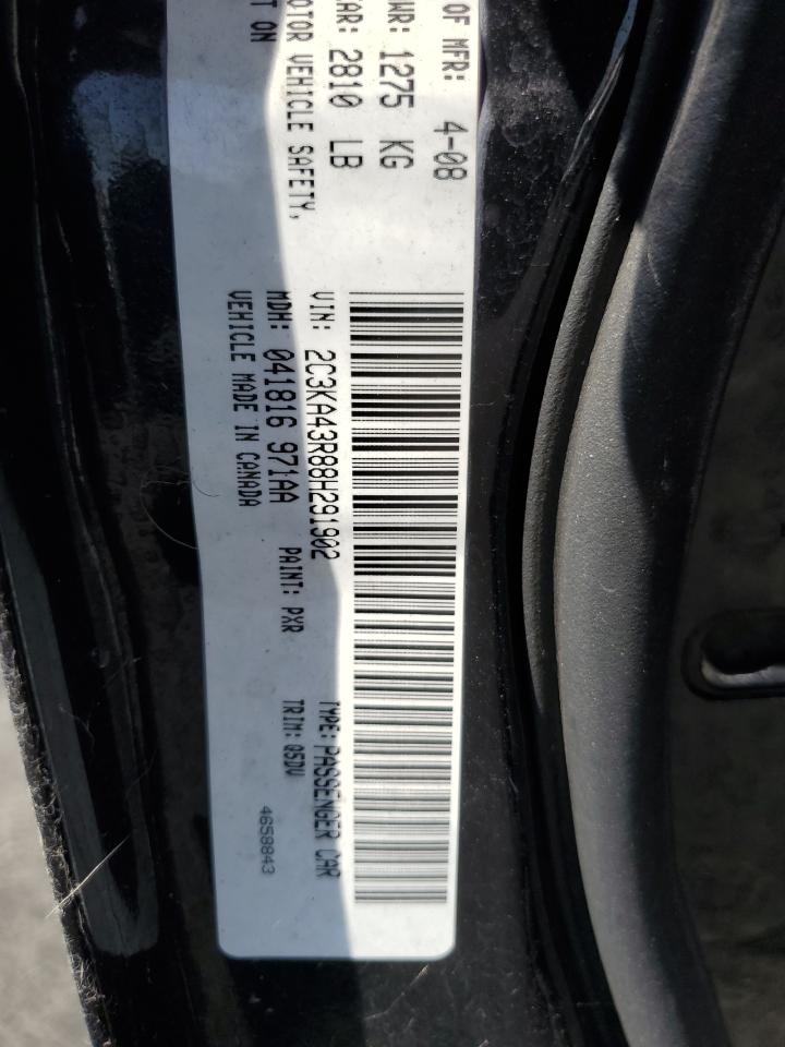 2008 Chrysler 300 Lx VIN: 2C3KA43R88H291902 Lot: 66155524