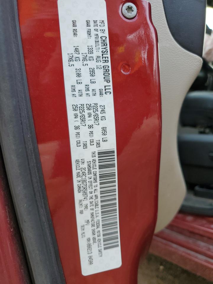 2013 Chrysler Town & Country Touring VIN: 2C4RC1BG7DR509741 Lot: 81549885