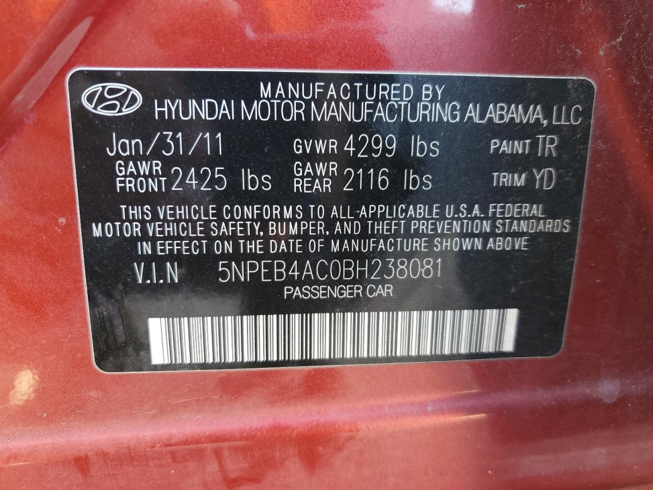 2011 Hyundai Sonata - Image 13