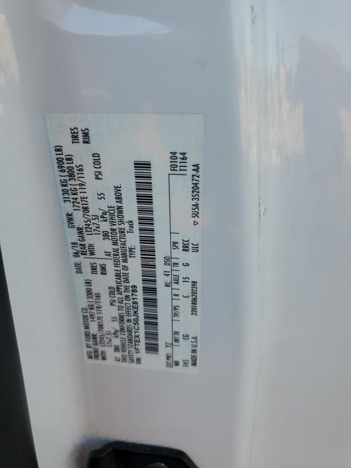 1FTEX1C50JKE81789 2018 Ford F150 Super Cab