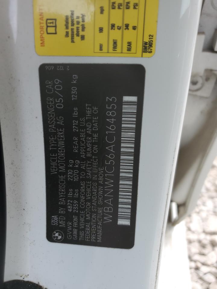 2010 BMW 535 I VIN: WBANW1C56AC164853 Lot: 68382704