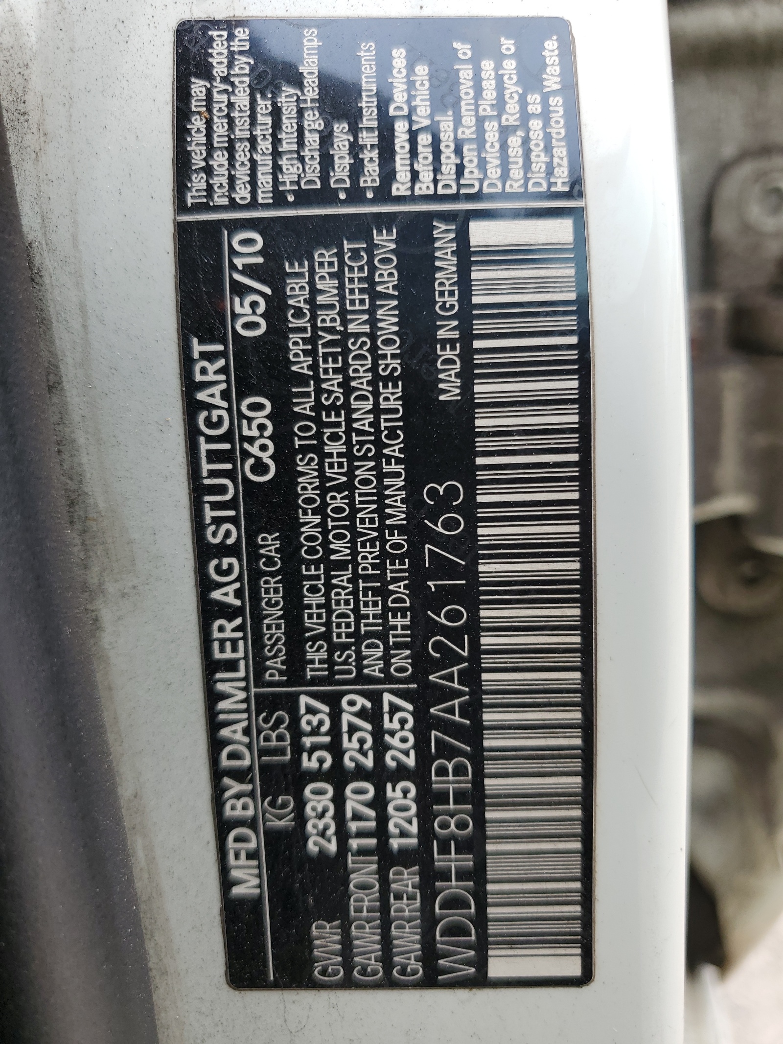 WDDHF8HB7AA261763 2010 Mercedes-Benz E 350 4Matic