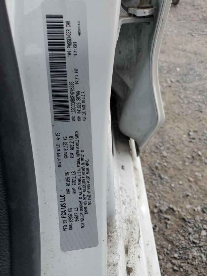 2015 Chrysler 200 Limited VIN: 1C3CCCABXFN705605 Lot: 68919204