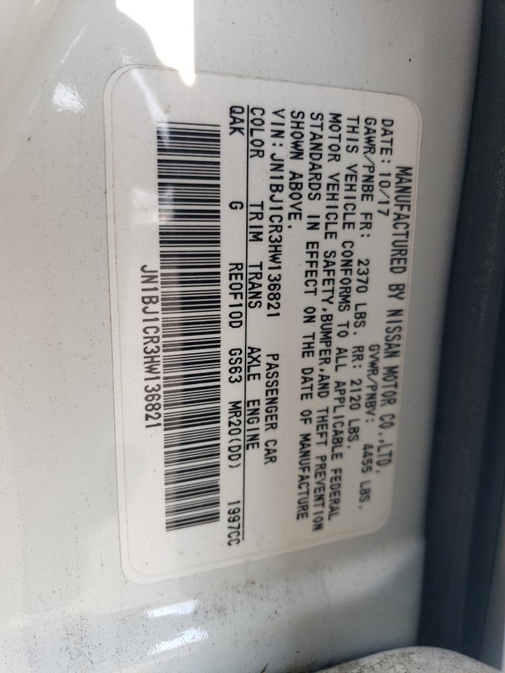 2017 Nissan Rogue Sport S VIN: JN1BJ1CR3HW136821 Lot: 65362154