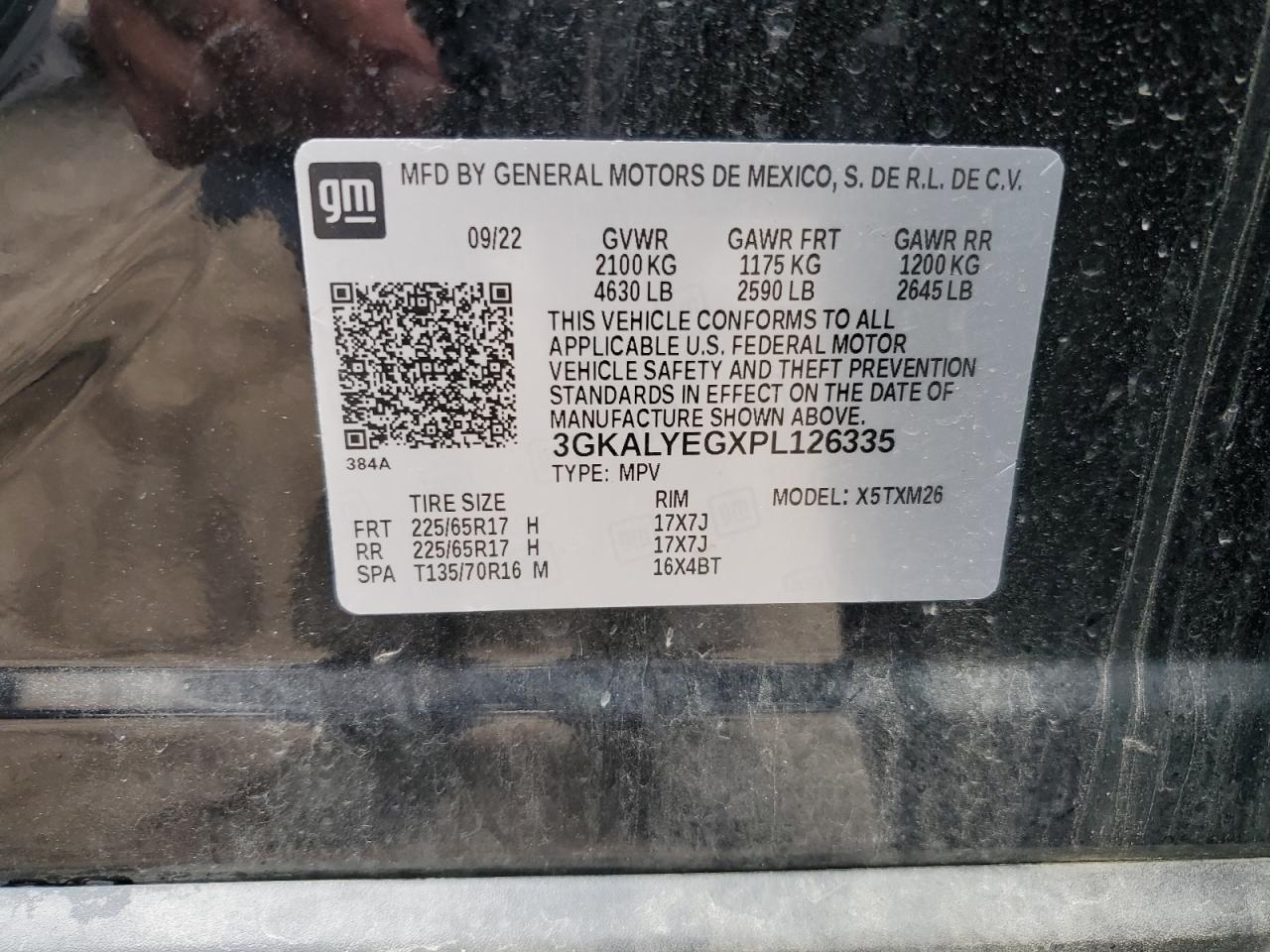 3GKALYEGXPL126335 2023 GMC Terrain At4