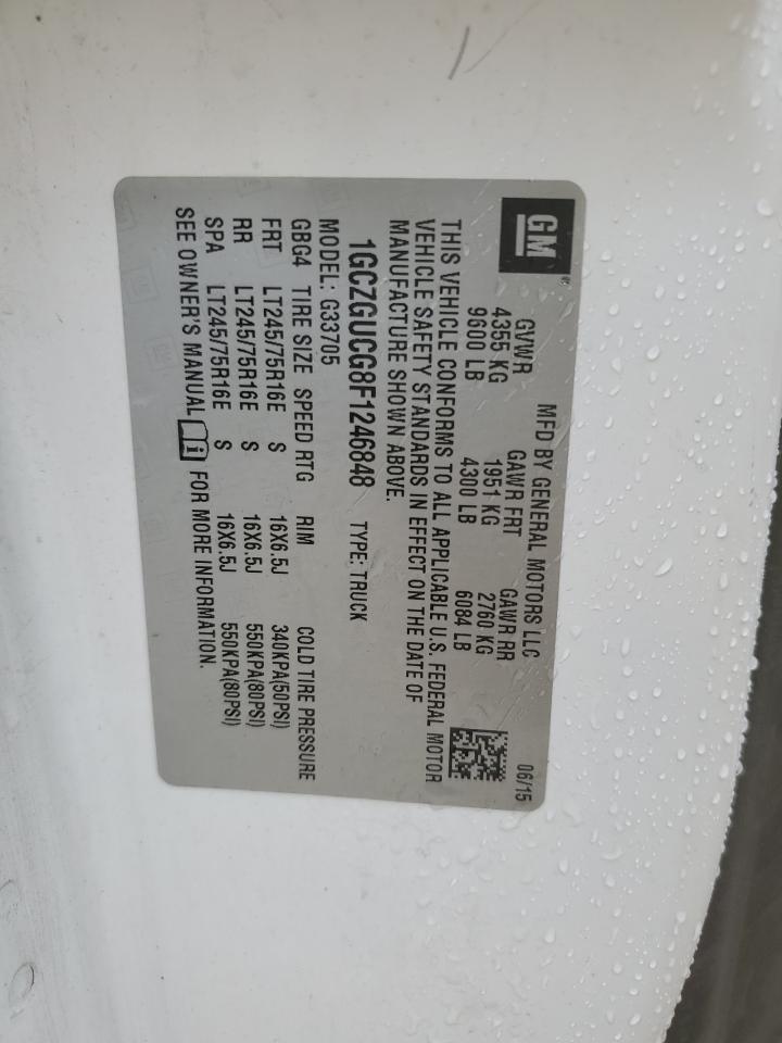 2015 Chevrolet Express G3500 VIN: 1GCZGUCG8F1246848 Lot: 66955194