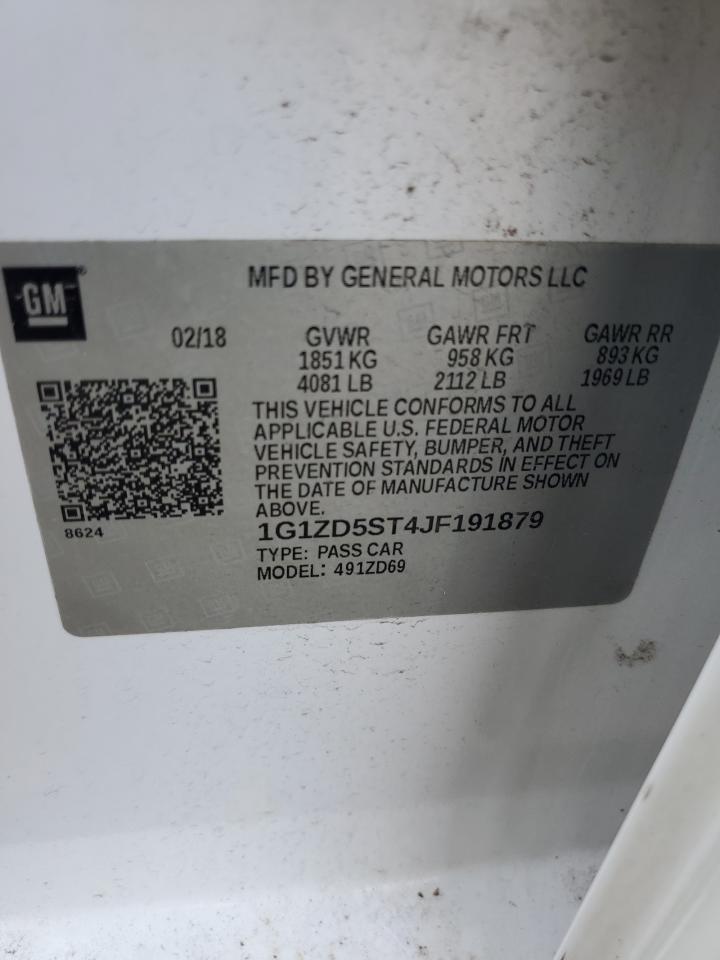 1G1ZD5ST4JF191879 2018 Chevrolet Malibu Lt