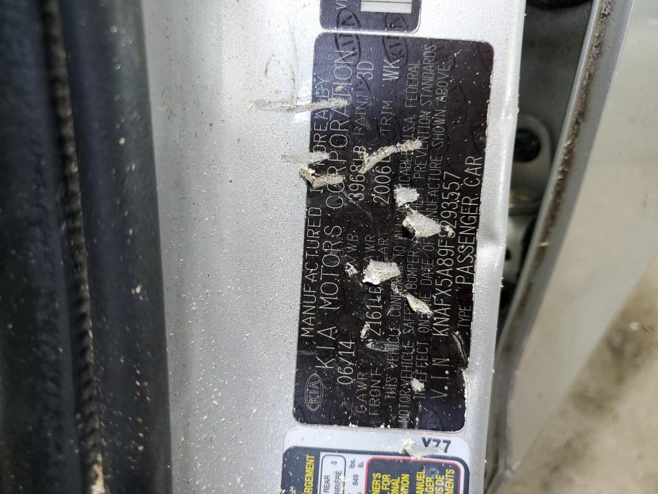 2015 Kia Forte Ex VIN: KNAFX5A89F5293557 Lot: 66172664