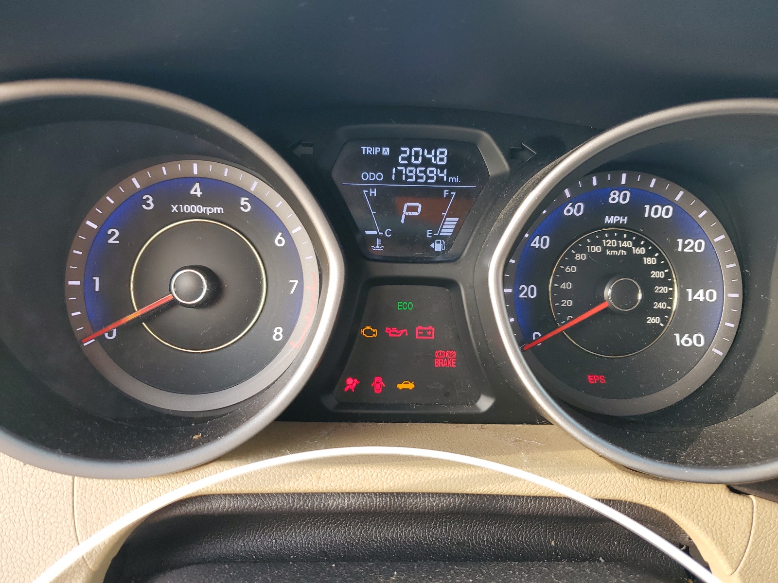 KMHDH4AE2CU347530 2012 Hyundai Elantra Gls