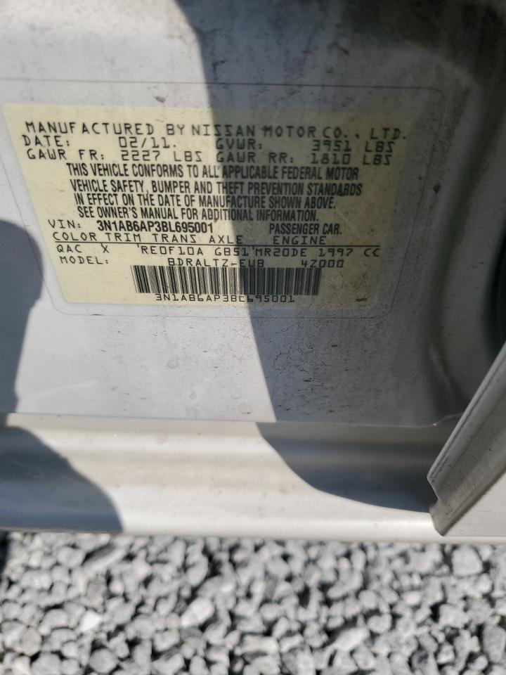 2011 Nissan Sentra 2.0 VIN: 3N1AB6AP3BL695001 Lot: 66658354
