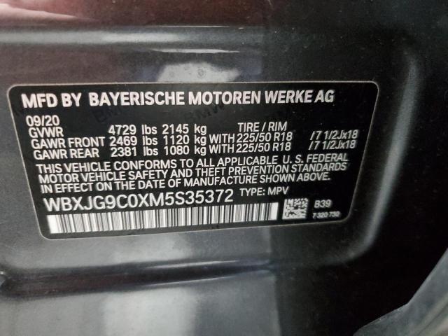 WBXJG9C0XM5S35372 BMW X1 XDRIVE2 13