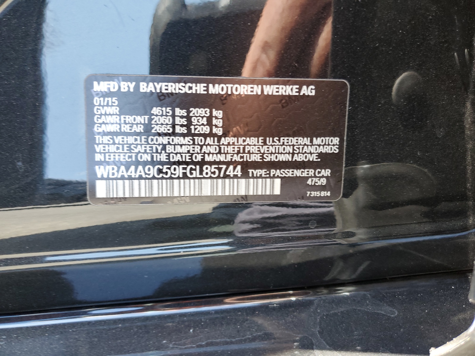 WBA4A9C59FGL85744 2015 BMW 428 I Gran Coupe Sulev