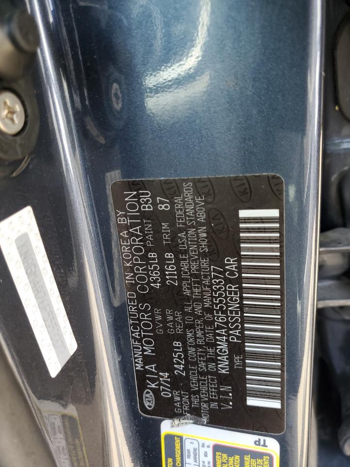 KNAGM4A76F5553377 2015 Kia Optima Lx