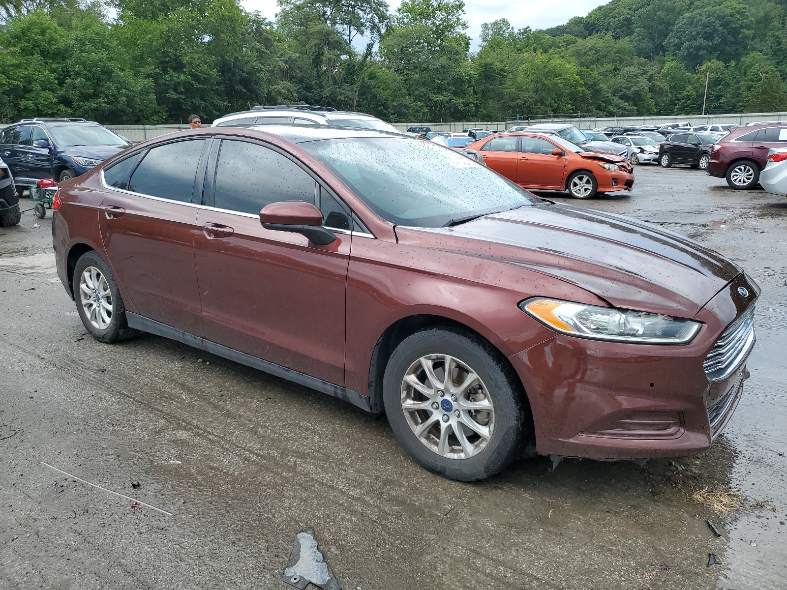 2016 Ford Fusion S vin: 3FA6P0G76GR249377