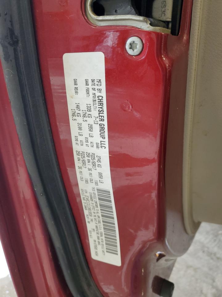 2013 Chrysler Town & Country Touring L VIN: 2C4RC1CG1DR818930 Lot: 65166844