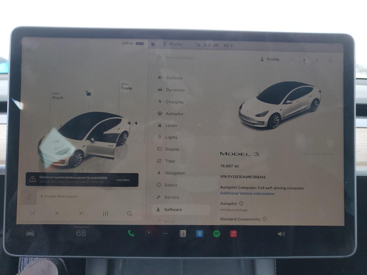 5YJ3E1EA9NF286414 2022 Tesla Model 3